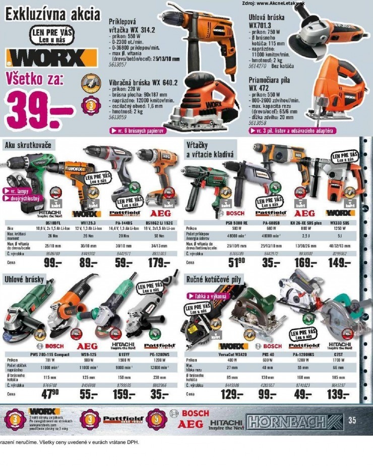leták leták HORNBACH - Jarná kolekcia strana 35 leták leták HORNBACH - Jarná kolekcia strana 35