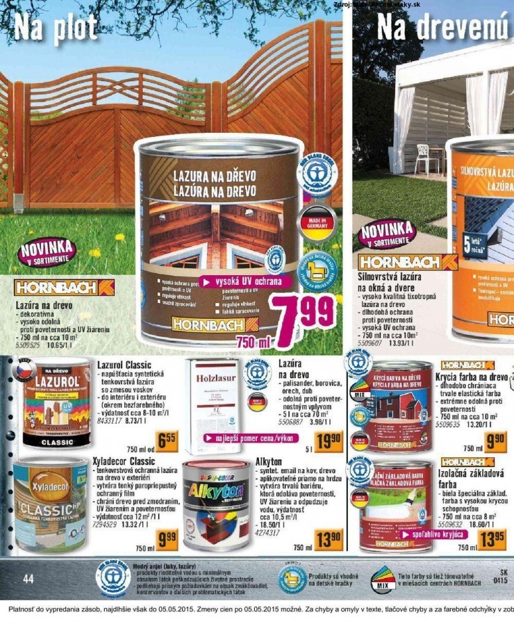 leták leták HORNBACH - Jarná kolekcia strana 44 leták leták HORNBACH - Jarná kolekcia strana 44