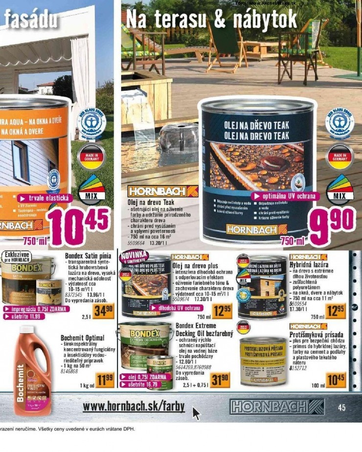 leták leták HORNBACH - Jarná kolekcia strana 45 leták leták HORNBACH - Jarná kolekcia strana 45