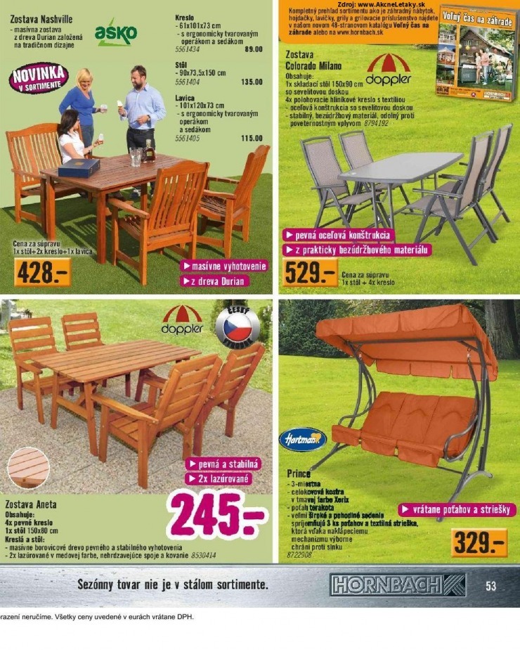 leták leták HORNBACH - Jarná kolekcia strana 53 leták leták HORNBACH - Jarná kolekcia strana 53
