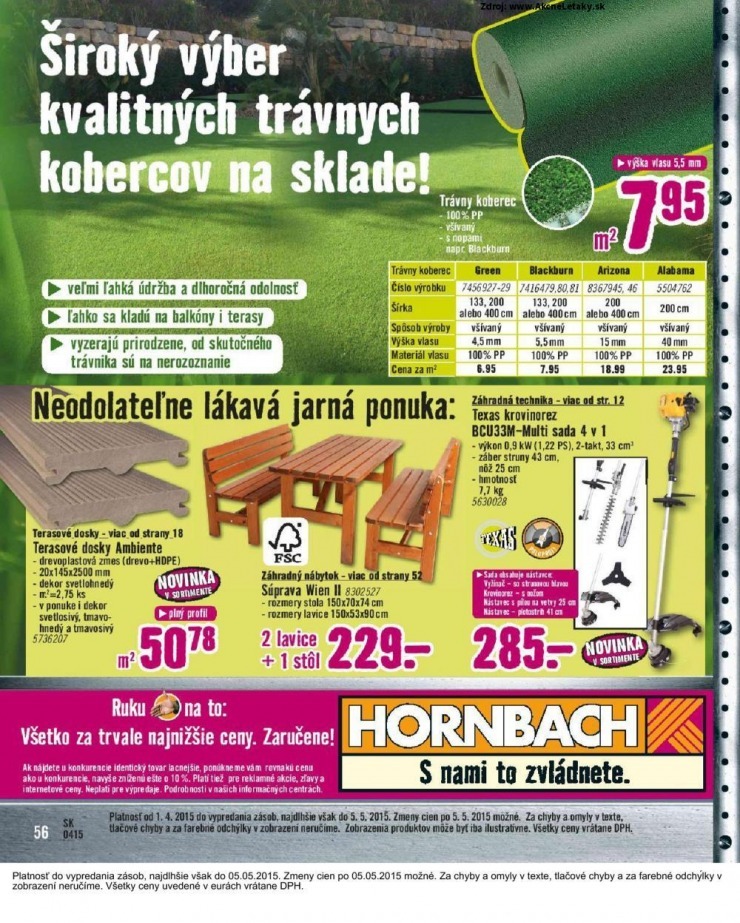 leták leták HORNBACH - Jarná kolekcia strana 56 leták leták HORNBACH - Jarná kolekcia strana 56