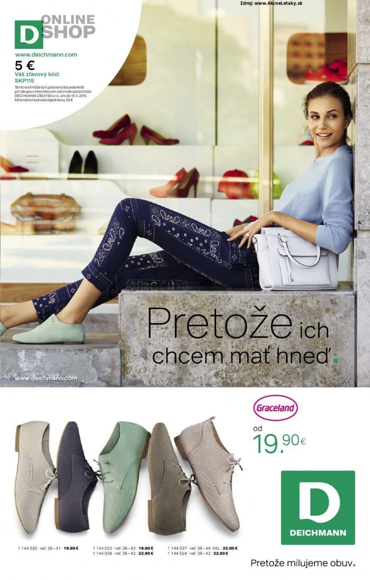 leták Deichmann leták - Pretože ich chcem mať hneď strana 1 leták Deichmann leták - Pretože ich chcem mať hneď strana 1
