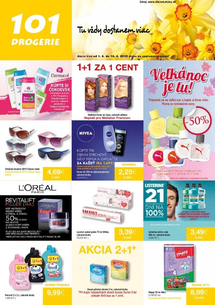 leták 101 Drogerie akciový leták strana 1 leták 101 Drogerie akciový leták strana 1