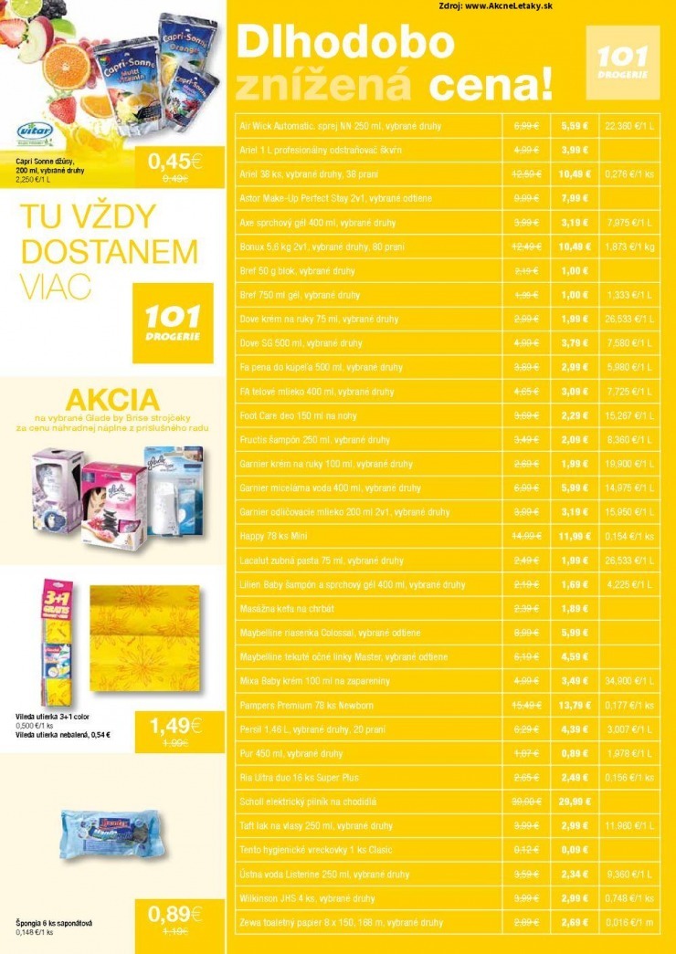 leták 101 Drogerie akciový leták strana 9 leták 101 Drogerie akciový leták strana 9