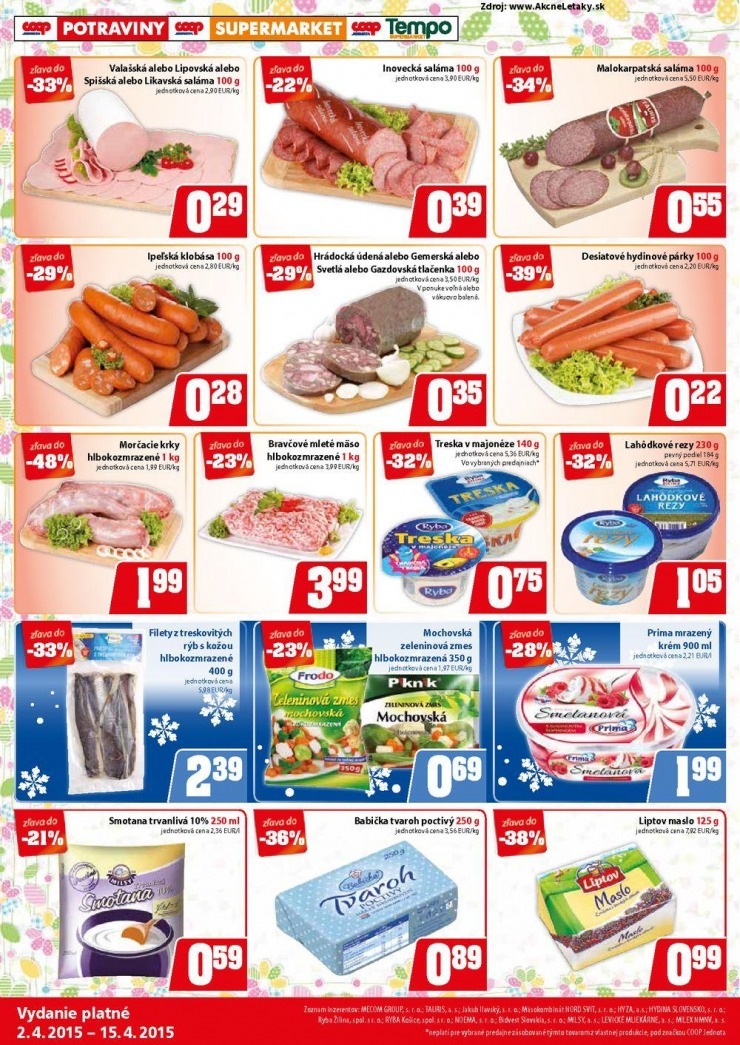 leták mimoriadný COOP leták strana 2 leták mimoriadný COOP leták strana 2
